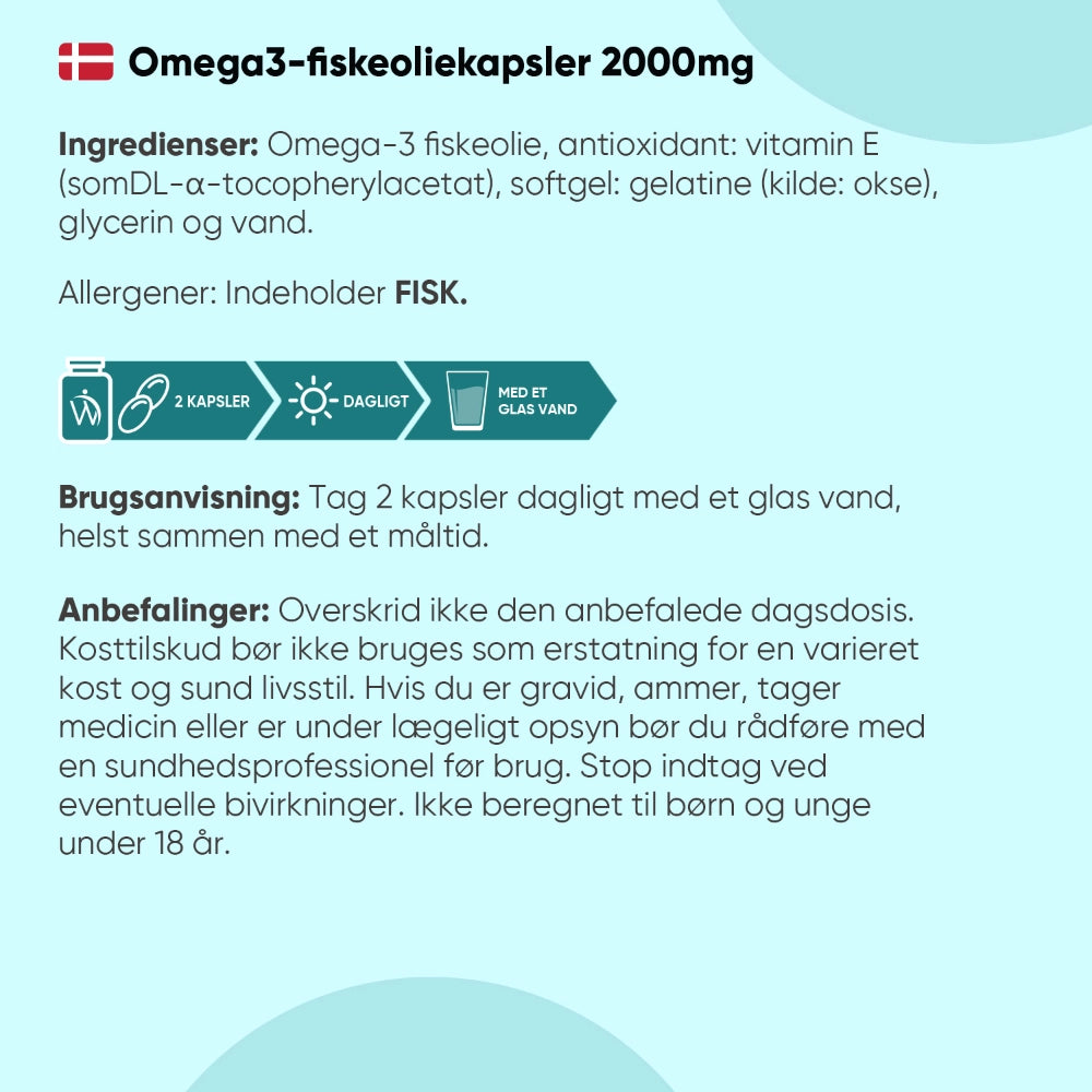 Omega-3 Fiskeolie 2000mg