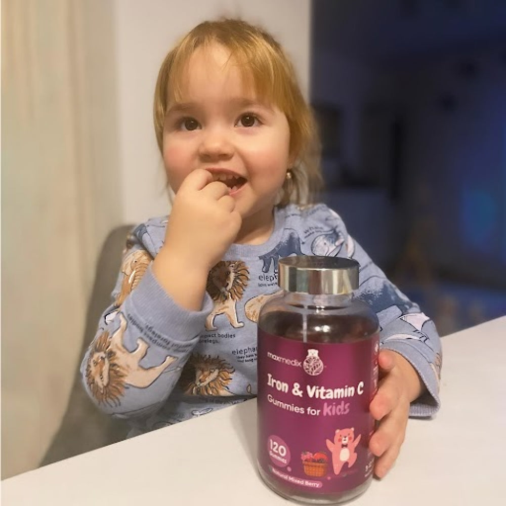 Jern + C-vitamin-vingummier til børn
