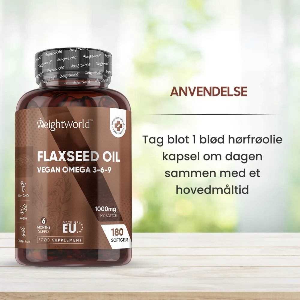Hørfrøolie-kapsler 1000 mg