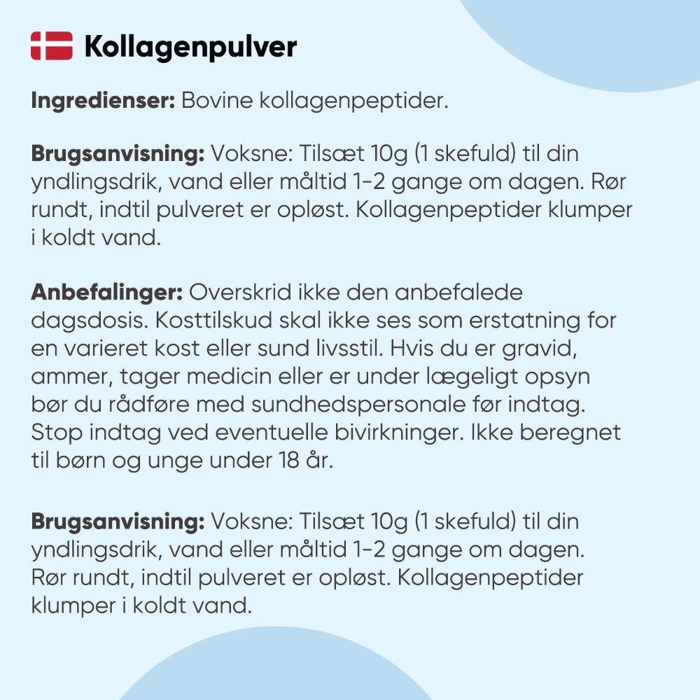 Hydrolyseret Kollagenpulver 500 g
