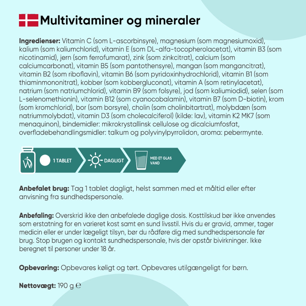 Multivitaminer og mineraler