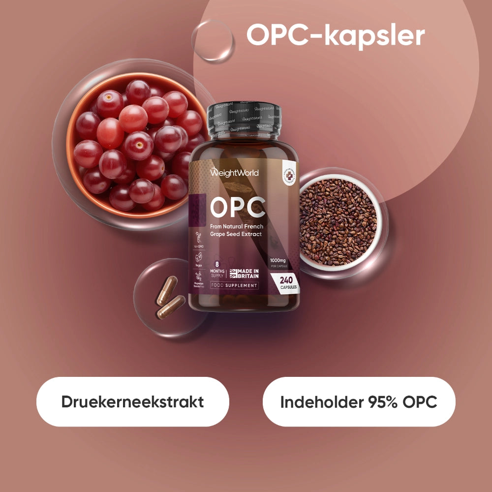 Vindruekerneekstrakt (OPC) 1000mg