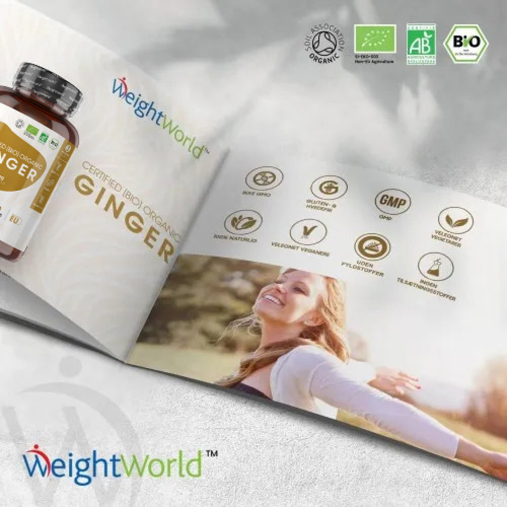 Økologisk ingefær 650 mg