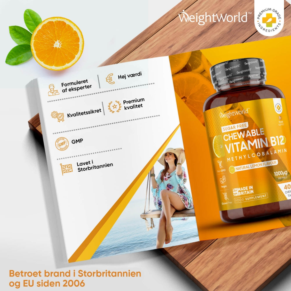 B12-Vitamin Tyggetabletter 1000 mcg