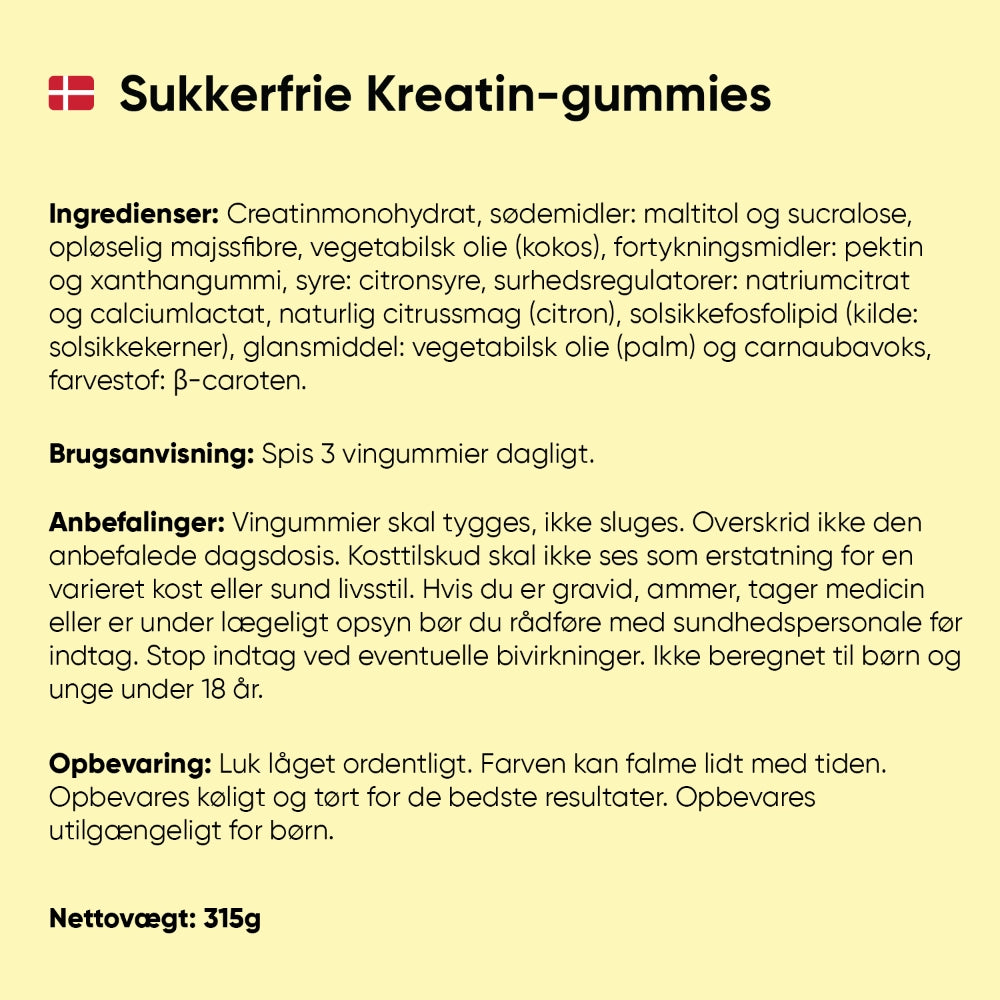 Kreatin Vingummier 5000 mg