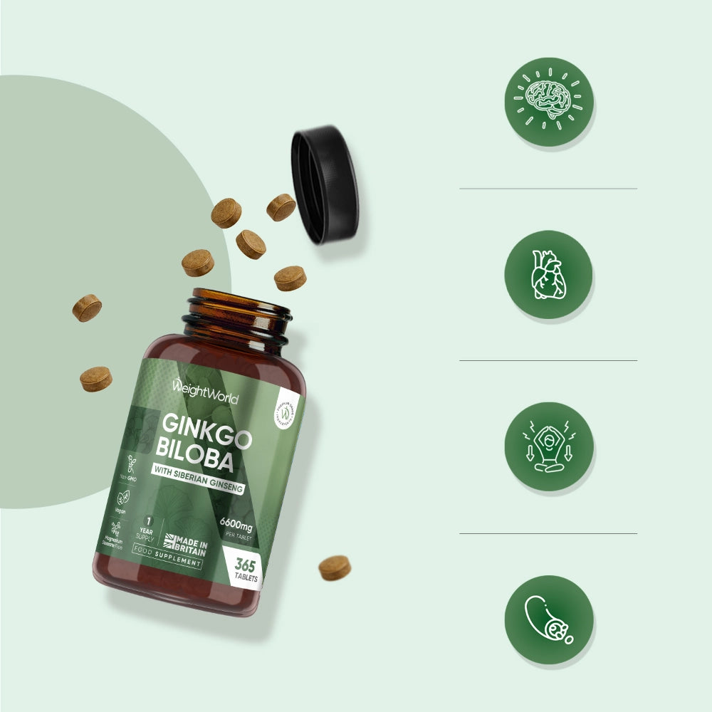 Ginkgo biloba + ginseng 6600 mg