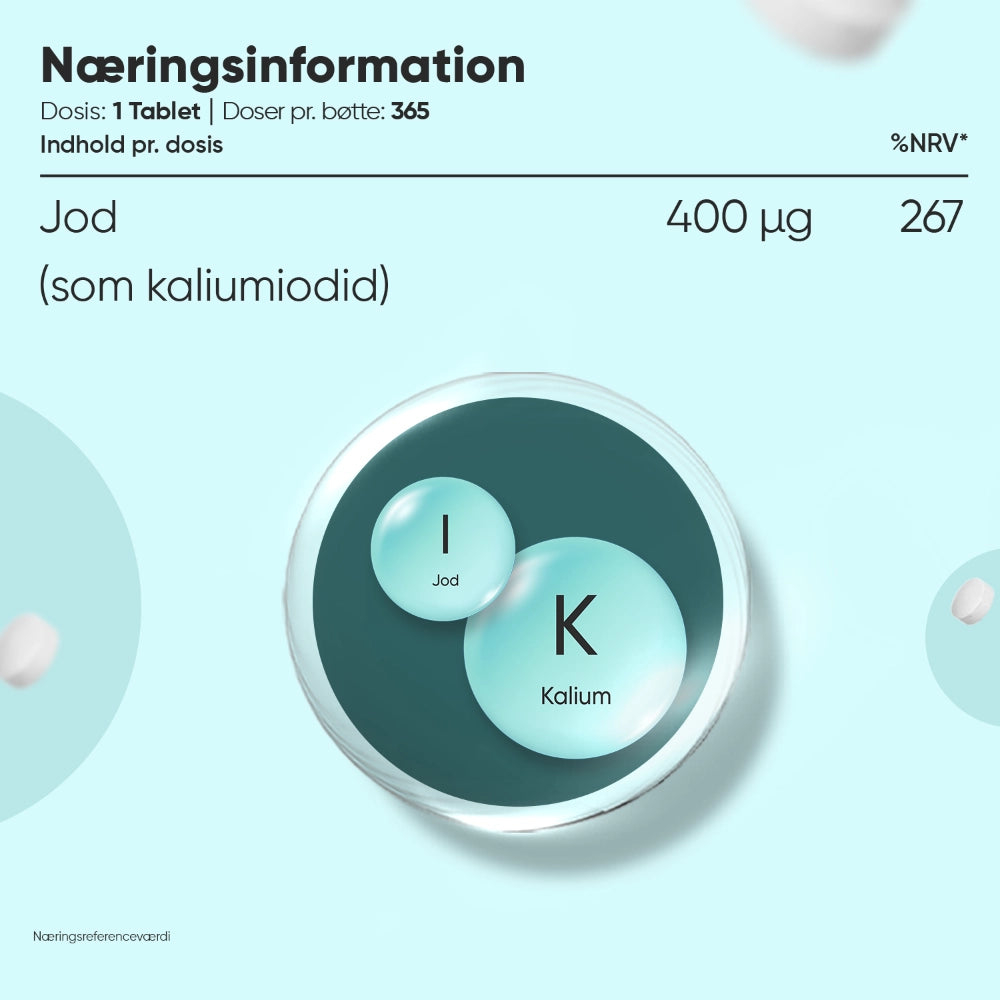 Jodtabletter 400 mcg