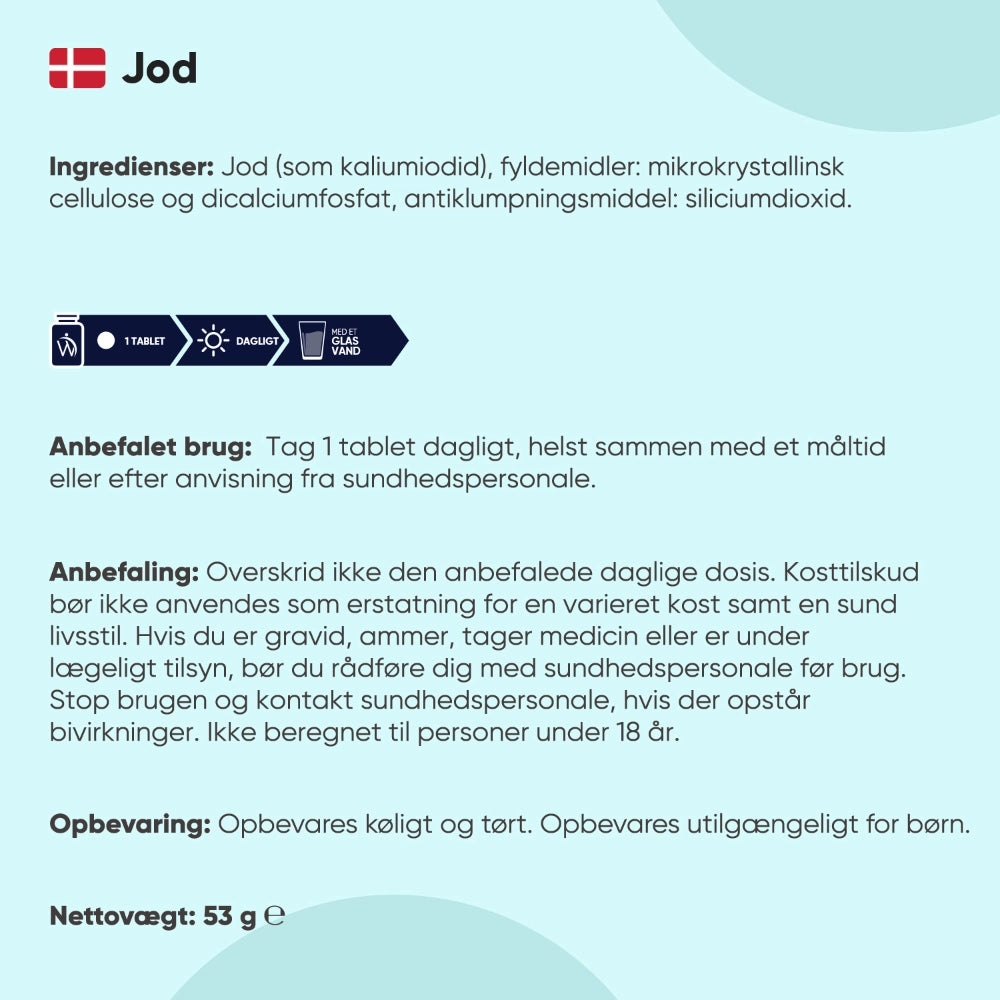 Jodtabletter 400 mcg
