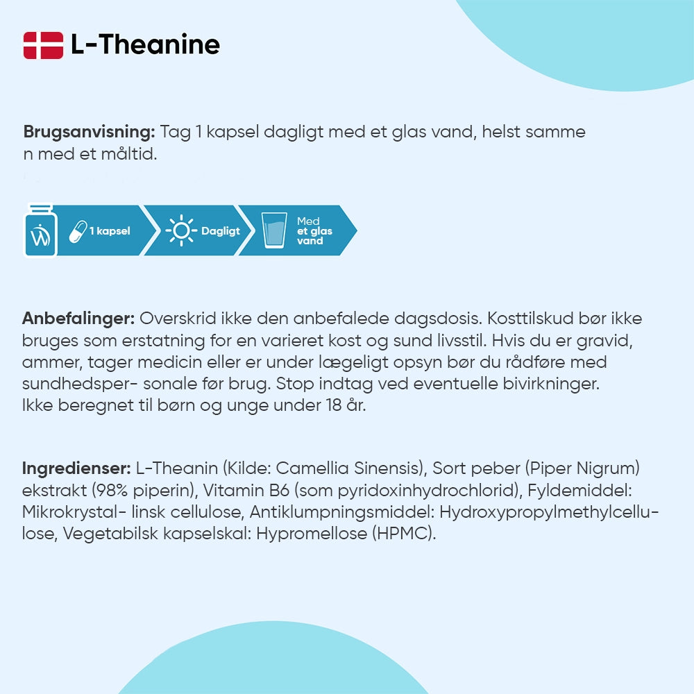 L-Theanine med B6-vitamin 400mg