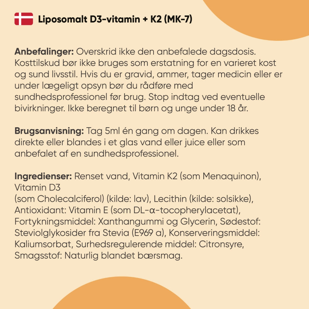 Liposomal D3-Vitamin + K2 Drik