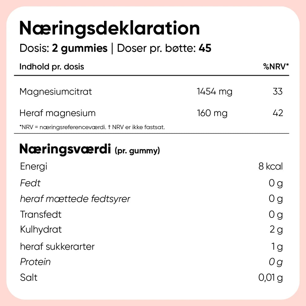 Magnesiumcitrat-gummies 125 mg