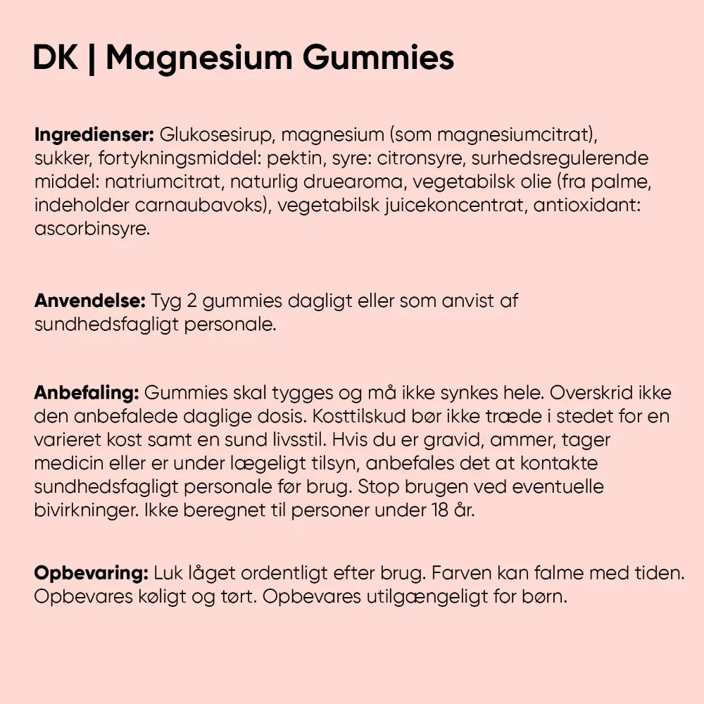 Magnesiumcitrat-gummies 125 mg