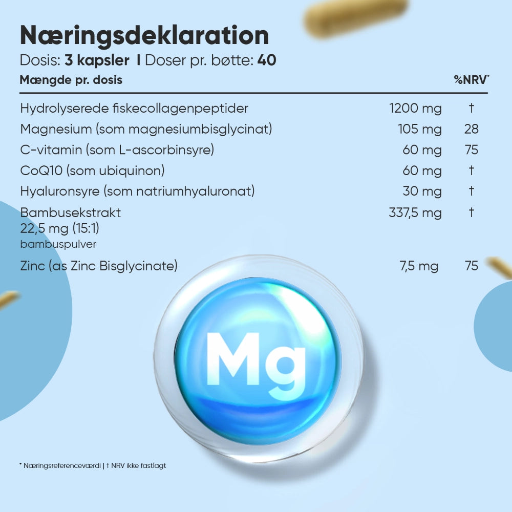 Marine Kollagen med Magnesium 1200mg