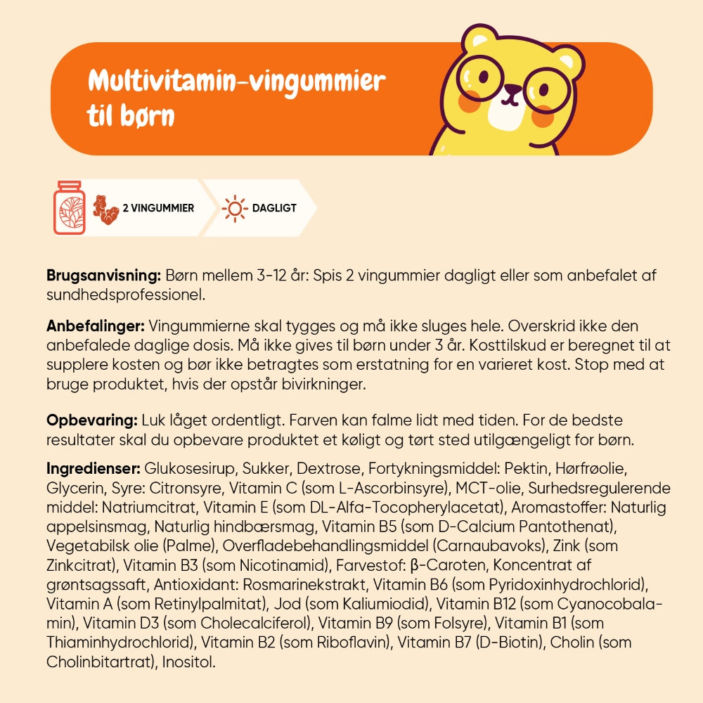 Børne Multivitamin & Omega 3-6-9 Gummies