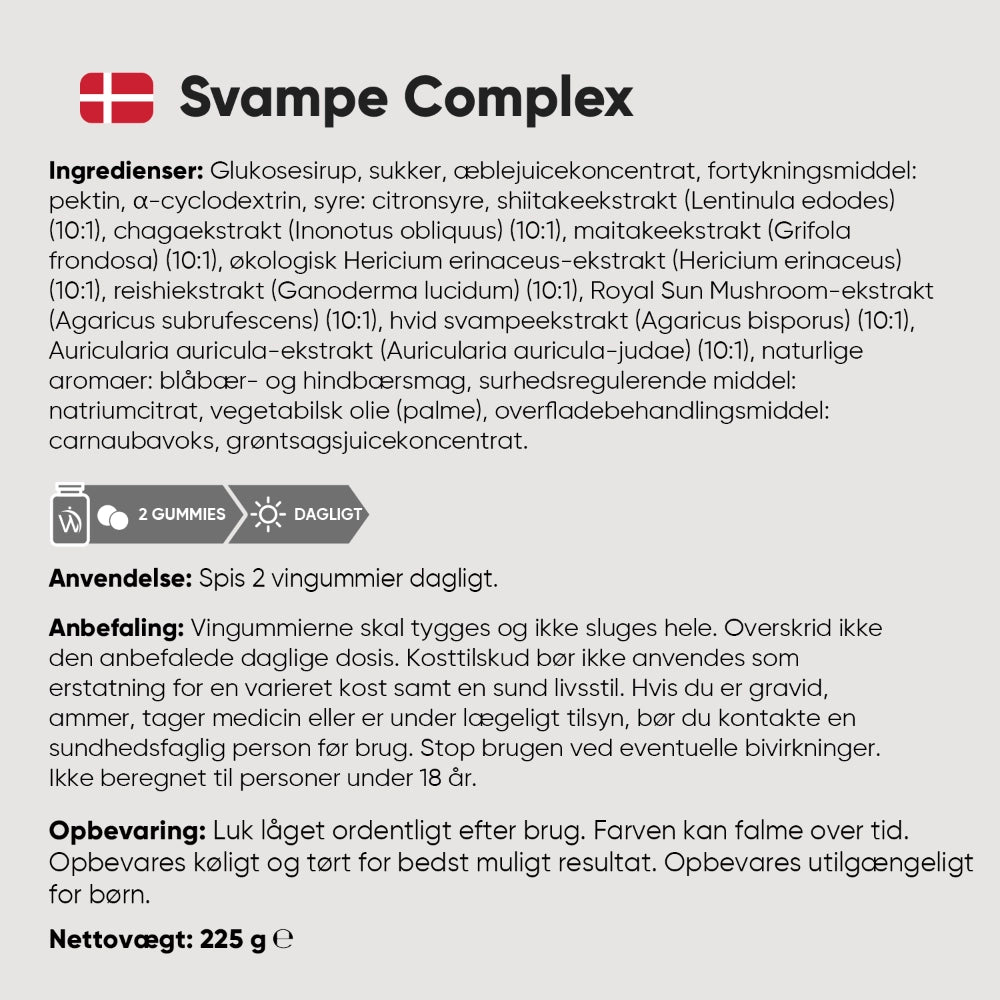 Svampe Complex Gummies