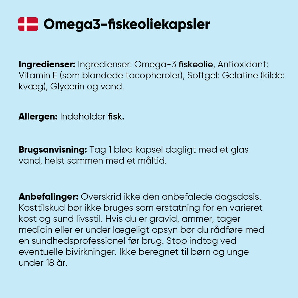 Omega 3 Fiskeolie 1000mg