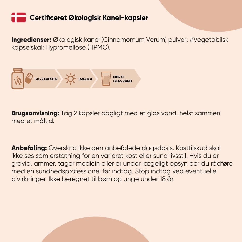 Økologisk Kanel 1000mg