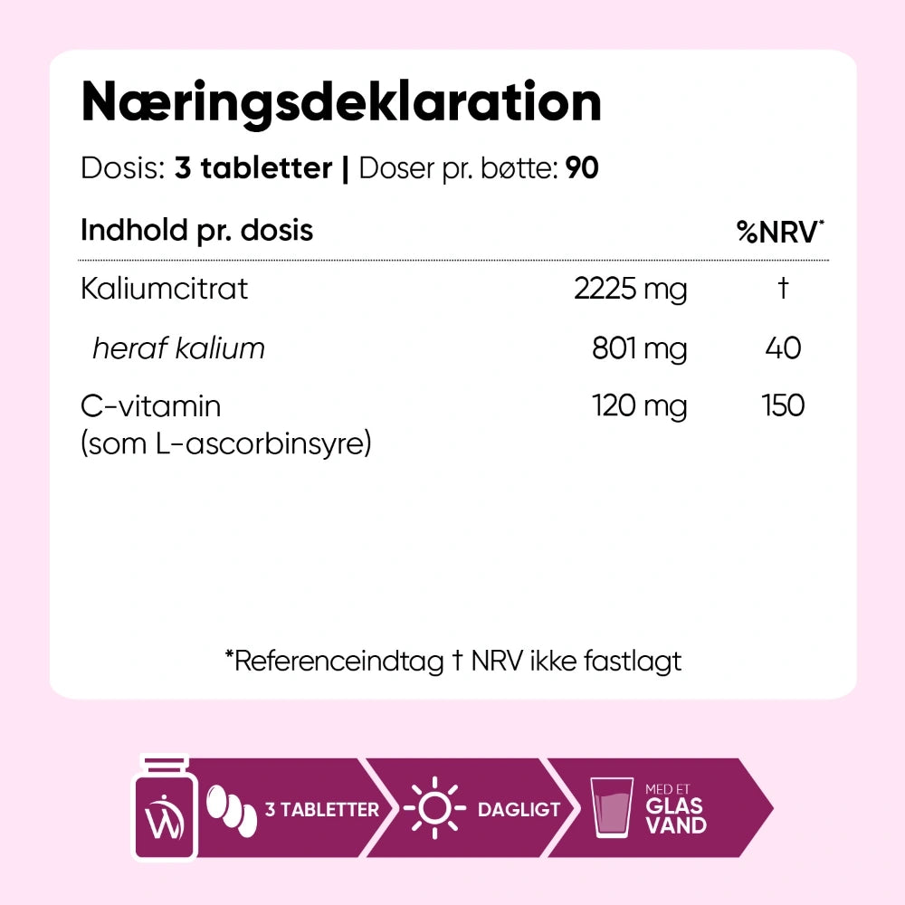 Kalium + C-vitamin 2345mg