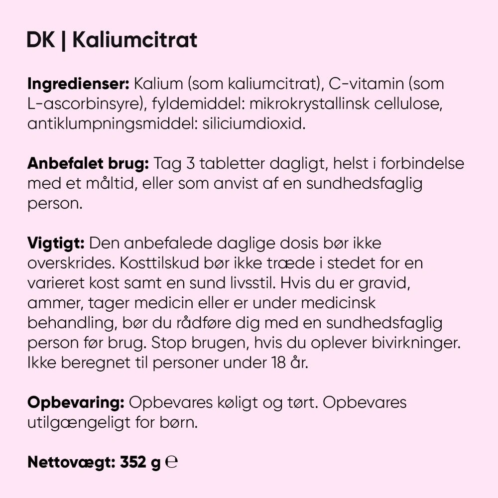 Kalium + C-vitamin 2345mg