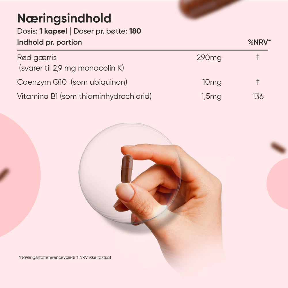 Rød Gærris 290mg