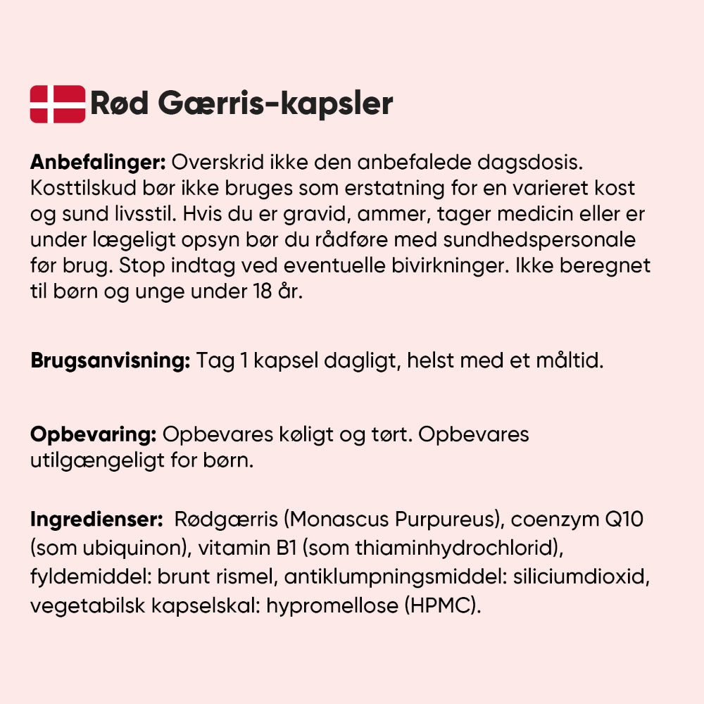 Rød Gærris 290mg