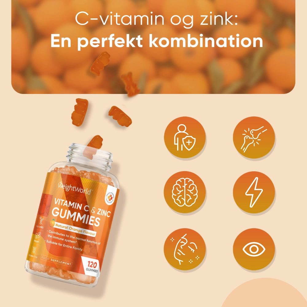 C-Vitamin + Zink Gummies 206mg