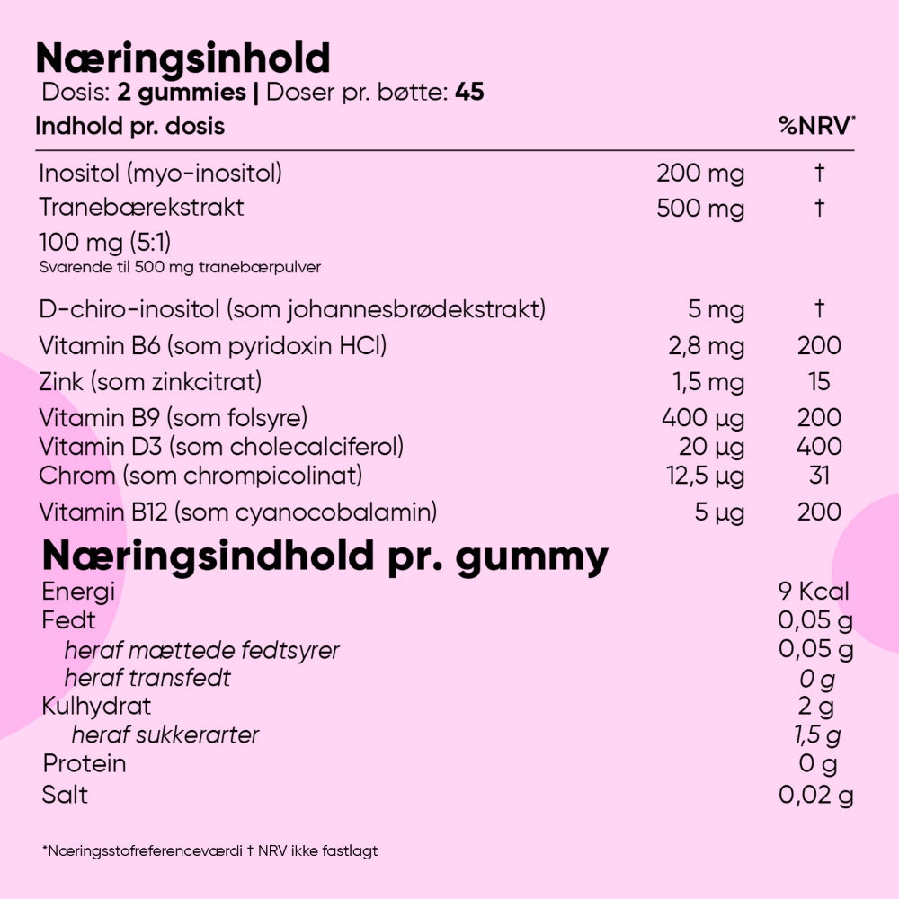 Myo- og D-chiro-inositol 709 mg