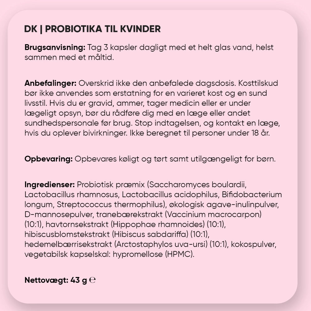 Probiotika til kvinder