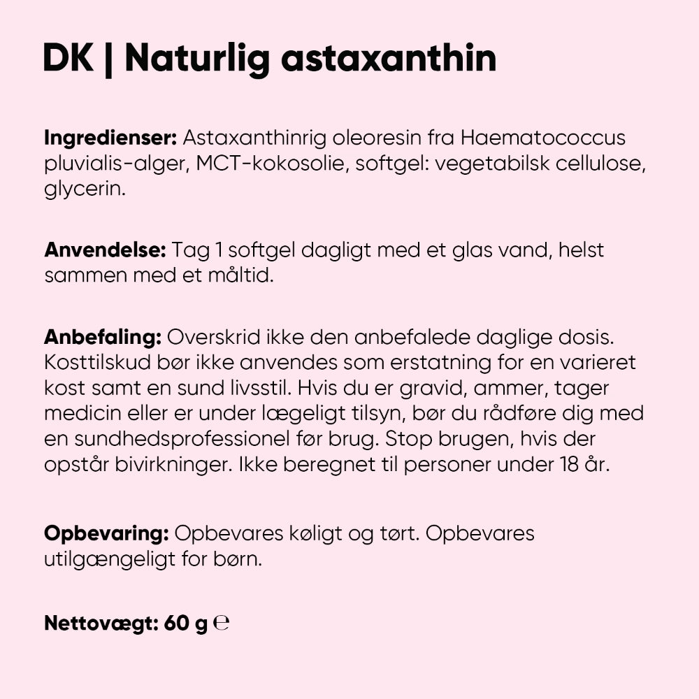 Astaxanthine 8mg