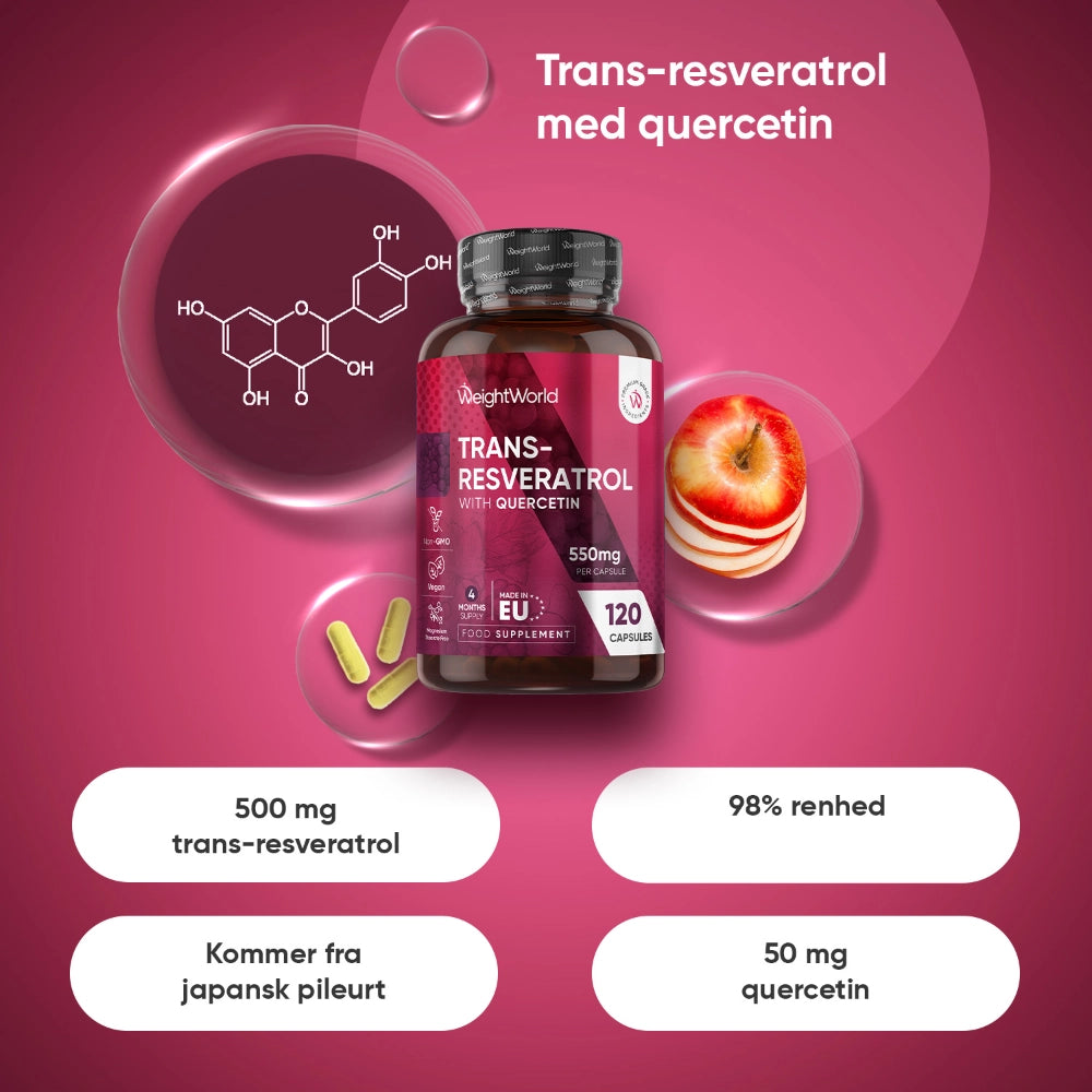 Resveratrol + quercetin 550 mg