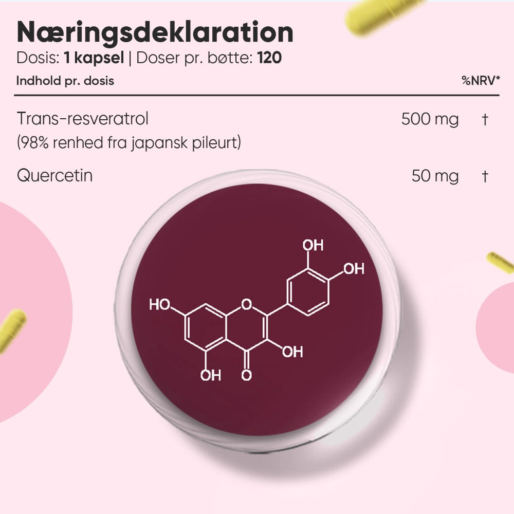 Resveratrol + quercetin 550 mg