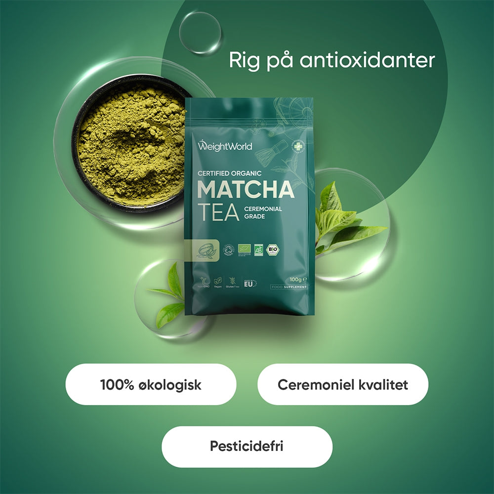 Økologisk Grøn Matcha Te Pulver