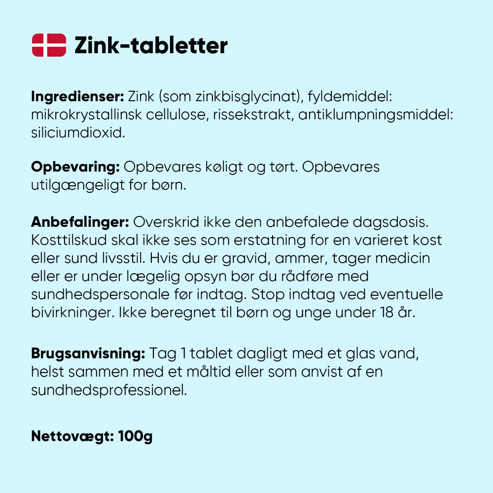 Zink Tabletter